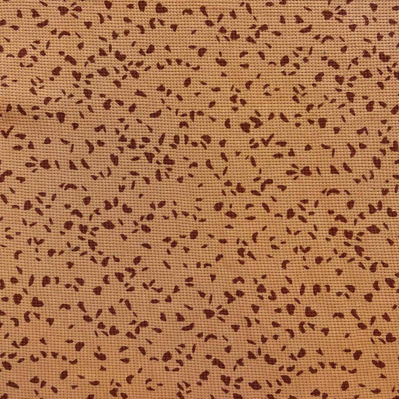Honeycomb Knit GRANITO Brown Sugar / Red Tile